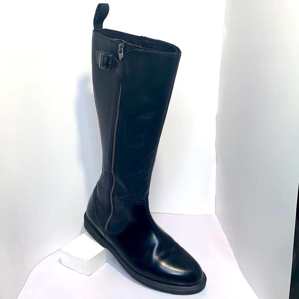 Dr. Martens Chianna Boot 16” Below the knee Biker style riding boots BLACK 10M